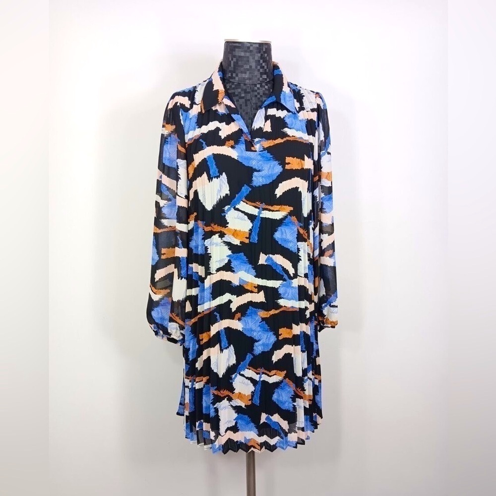 Nine West Flowing Knee-Length Dress | Abstract Print |Size Medium | NWOT‌‌